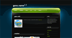 Desktop Screenshot of gano.name