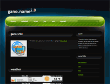 Tablet Screenshot of gano.name
